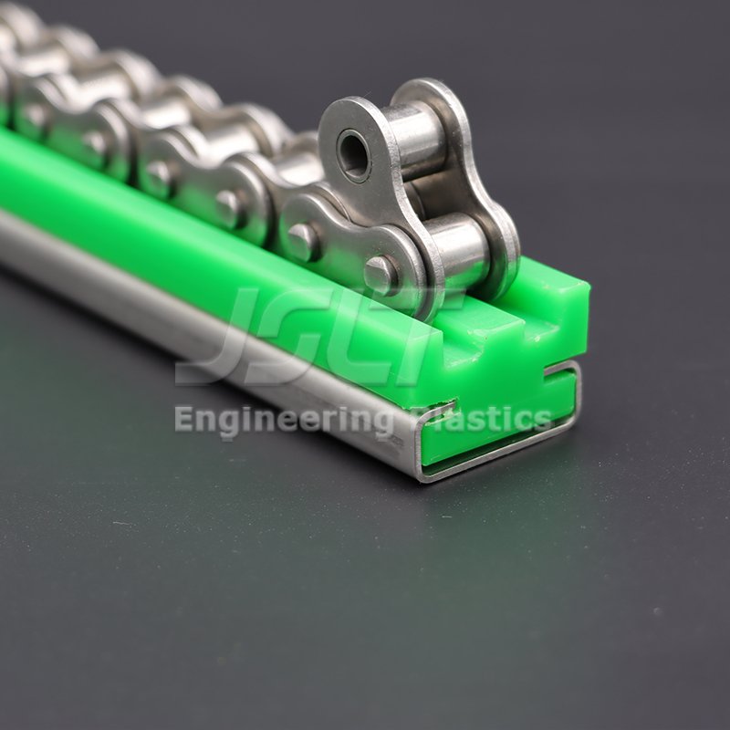 UHMW-PE Chain Guide Rail T-Profile Wear Strip